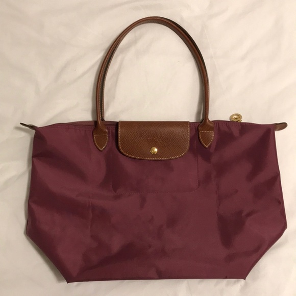 Longchamp Le Pliage Large Tote Maroon Longchamp Le Pliage Large Tote Maroon